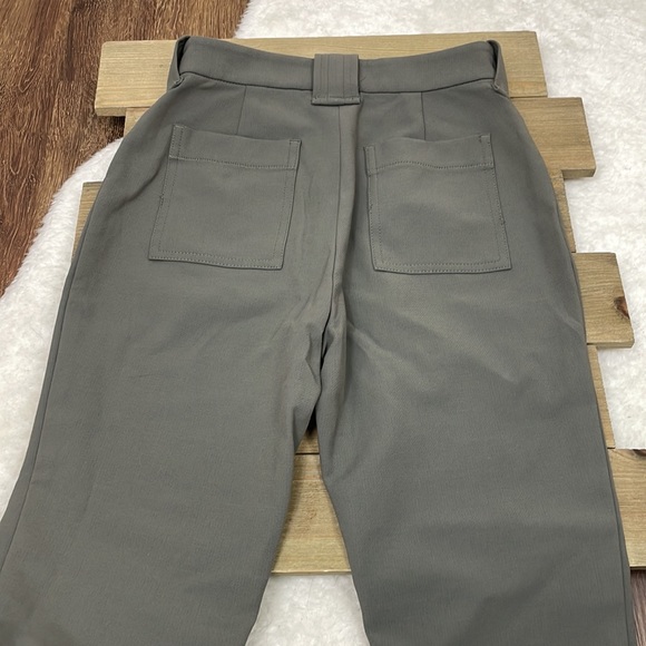 Wilfred Free Aritzia Sage Olive Green Straight Leg Pants - Picture 5 of 5